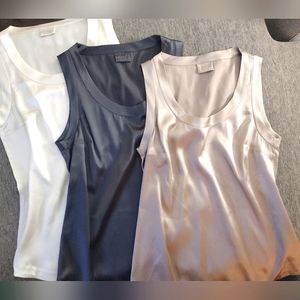 Brunello Cucinelli Silk Tank Blouses - Bundle of 3